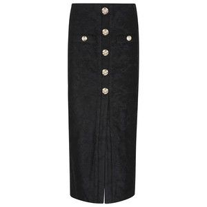 Balmain Baroque Jacquard Fitted Midi Skirt - NWT